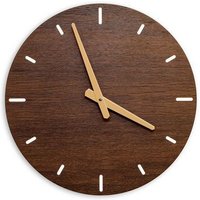 klotzaufklotz Wanduhr Furnier
