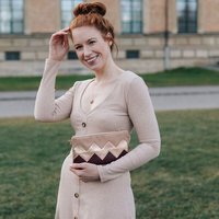 lille mus Zick-Zack-Clutch ZILIA mit Umhängekette