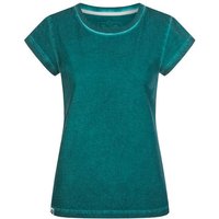 Lexi&Bö Damen Basic T-Shirt mit Effekt Waschung