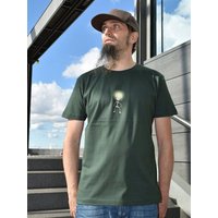 T-Shirtladen-Marktstrasse GmbH Sparbirne grün-grau Boy-T-Shirt