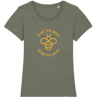 University of Soul Damen T-Shirt aus Bio-Baumwolle "Save the Bees"