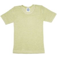 Cosilana Bio-Kurzarmshirt in Rippstruktur aus Seide/Wolle/Baumwolle