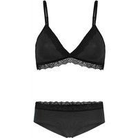 Frija Omina Set: Bio BH + Hipster Spitze dunkel