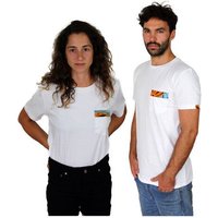 Bio T-shirt - Kitenge African Ethno Pocket - Unisex - Schwarz & Weiß - Maembe