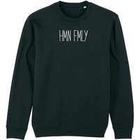 Human Family Bio Unisex Rundhals-Sweatshirt - "HMN FMLY" mit 85 % Bio-Baumwolle