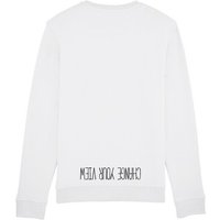 Human Family Bio Unisex Rundhals-Sweatshirt - "Change your view" mit 85 % Bio-Baumwolle