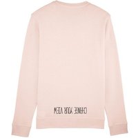 Human Family Bio Unisex Rundhals-Sweatshirt - "Change your view" mit 85 % Bio-Baumwolle