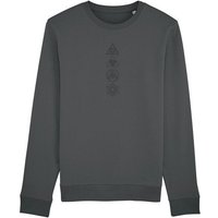Human Family Bio Unisex Rundhals-Sweatshirt - "Araise - Geometric Line" mit 85 % Bio-Baumwolle