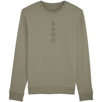 Human Family Bio Unisex Rundhals-Sweatshirt - "Araise - Geometric Line" mit 85 % Bio-Baumwolle