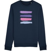 Human Family Bio Unisex Rundhals-Sweatshirt - "Araise - Acryl Stripes" mit 85 % Bio-Baumwolle