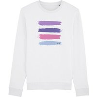 Human Family Bio Unisex Rundhals-Sweatshirt - "Araise - Acryl Stripes" mit 85 % Bio-Baumwolle