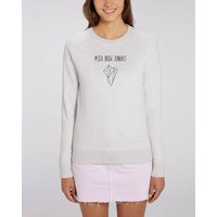 Human Family Bio Damen Rundhals Sweatshirt "Feel - Change your view" - in 7 Farben mit 85 % Bio-Baumwolle