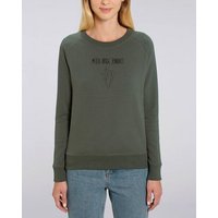 Human Family Bio Damen Rundhals Sweatshirt "Feel - Change your view" - in 7 Farben mit 85 % Bio-Baumwolle