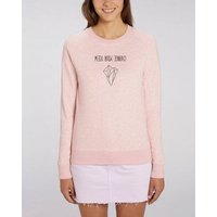 Human Family Bio Damen Rundhals Sweatshirt "Feel - Change your view" - in 7 Farben mit 85 % Bio-Baumwolle