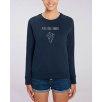 Human Family Bio Damen Rundhals Sweatshirt "Feel - Change your view" - in 7 Farben mit 85 % Bio-Baumwolle