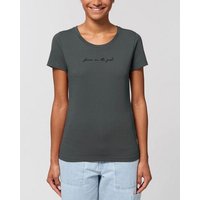 Human Family Bio Damen Rundhals-T-Shirt "Focus on the good" aus Bio-Baumwolle