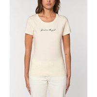 Human Family Bio Damen Rundhals-T-Shirt "Focus on the good" aus Bio-Baumwolle