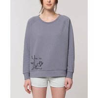 Human Family Weites Bio Damen Rundhals Sweatshirt "Dazzy - Not Alone" - in 4 Farben mit 85 % Bio-Baumwolle