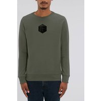 Human Family Bio Herren Rundhals-Sweatshirt "Practice - Hexagon" in 2 Farben aus Bio-Baumwolle