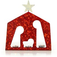 Mitienda Shop Teelichthalter Krippe, Weihnachtsdeko