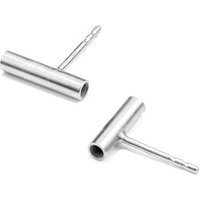 Jonathan Radetz Jewellery Stecker PROFILE, Silber 925, Sterlingsilber, Länge 10 mm, Handmade in Germany
