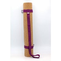 BAGHI Yogamatte Kork 183x65cm mit Tragegurt aus Baumwolle