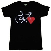 nicegreenstuff BIKE LOVE (girls eco-shirt black)