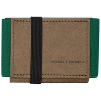 ANDERS & KOMISCH Mini Portemonnaie mit Münzfach A&K MINI CLASSIC - Slim Wallet Braun