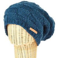 short'n'pietz Schurwollmütze mit Schachbrettmuster, handgestrickt