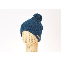 short'n'pietz Schurwollmütze mit Rautenzopfmuster und Bommel