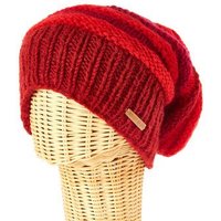 short'n'pietz Schurwollmütze gestreift, handgestrickt
