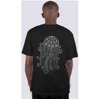 vis wear Yoga Qualle, Männer Premium T-Shirt aus Bio Baumwolle, Back Print