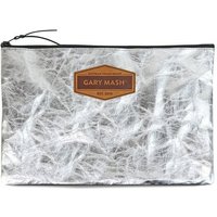 GARY MASH SnapPap Clutch Handtasche silber