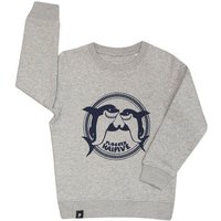 päfjes Flossen Hai Five - Hai - Fair Wear Kinder Sweater - grau