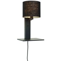 GOOD&MOJO Schwarze Wandlampe Andes