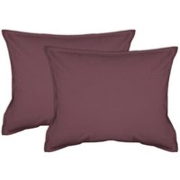 jilda-tex 2er Pack Kissenbezug in Stone-Washed Optik 100% Bio-Baumwolle Uni Made in Green 45x45cm 50x50cm