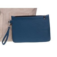 Ritagli di G Tag und Abend Leder Clutch Tasche LIZ mit Griff 100% Made in Italy