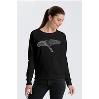 Peaces.bio - handbedruckte Biomode Bio Damen-Sweatshirt Sperber