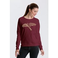 Peaces.bio - handbedruckte Biomode Bio Damen-Sweatshirt Sperber