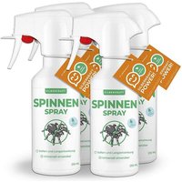 Silberkraft Spinnenspray Bundle 4 x 250 ml, zuverlässige Spinnenabwehr, Alternative zu Spinnengift und Spinnenköder