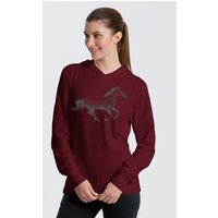 Peaces.bio - handbedruckte Biomode Bio-Jersey-Kapuzensweater Horsepower