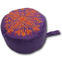 Frida Feeling Yoga/Mediations -Sitzkissen aus Baumwolle mit Stickerei (Höhe 10cm, verschiedene Farben)