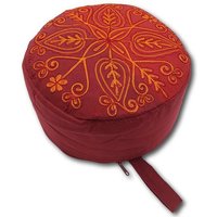 Frida Feeling Yoga/Mediations -Sitzkissen aus Baumwolle mit Stickerei (Höhe 15cm, verschiedene Farben)