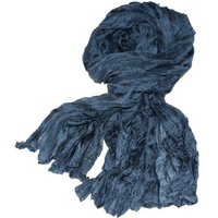 Schönes aus Indochina Seidenschal Crinkle einfarbig