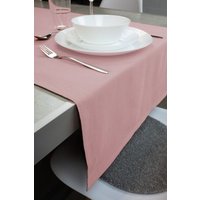 jilda-tex Tischläufer Renforce 100% Bio-Baumwolle Uni 50x160cm