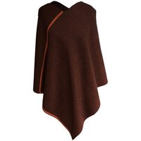 austriandesign.at DreieckPoncho reversibel dünn aus extrafeiner Merinowolle