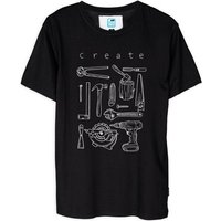 GARY MASH Shirt Create groß aus Biobaumwolle