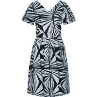 Global Mamas Bio Kleid - VERONA - Roses Red & Rays Black
