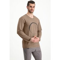 Renegade Guru Herren Langarm Shirt Rudra mit Zen Print – Bambus und Bio-Baumwolle