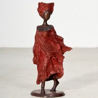 Moogoo Creative Africa Bronze-Skulptur "Femme du Sahel" by Patrice Balma Unikate 36-42cm